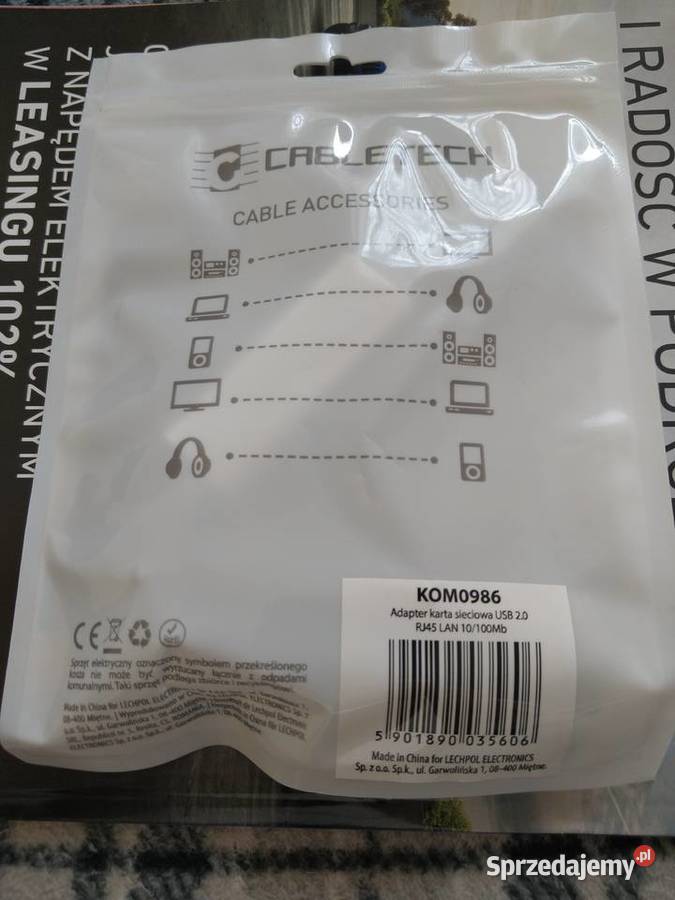 Sprzedam adapter karty sieciowej USB 20 RJ 45 FastEthernet 100Mbit Komputery i Akcesoria Kalisz