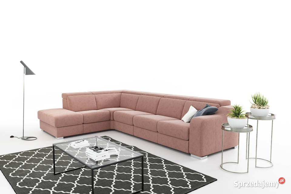 Narożnik z systemem Relax Tkanina Kobalt Wanat Gliwice