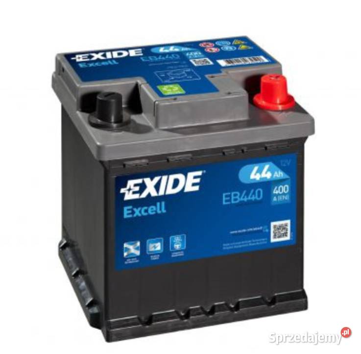 Akumulator 44Ah 400A Exide Excell EB440 kostka Kościerzyna sprzedam