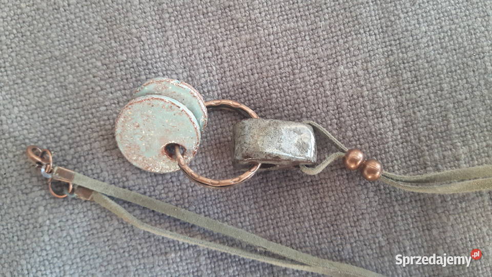 Naszyjnik ceramiczny ręcznie wykonany