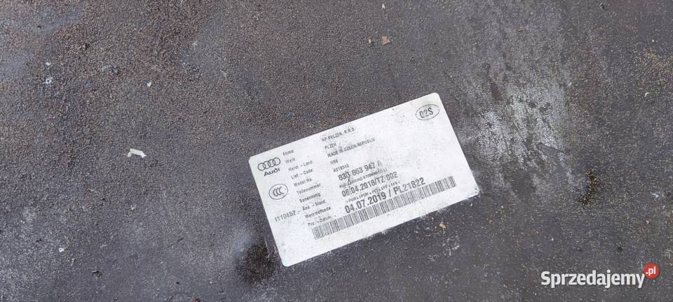 WYGŁUSZENIE ŚCIANY GRODZIOWEJ AUDI Q3 83B863947A śląskie Przystajń