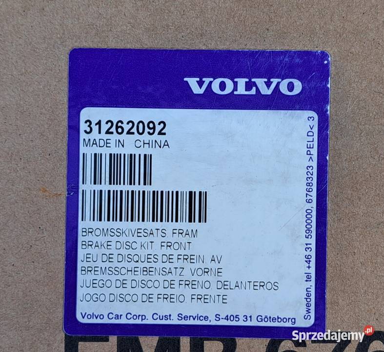 2X TARCZA HAMULCOWA PRZÓD VOLVO 850 940 960 S70 dolnośląskie