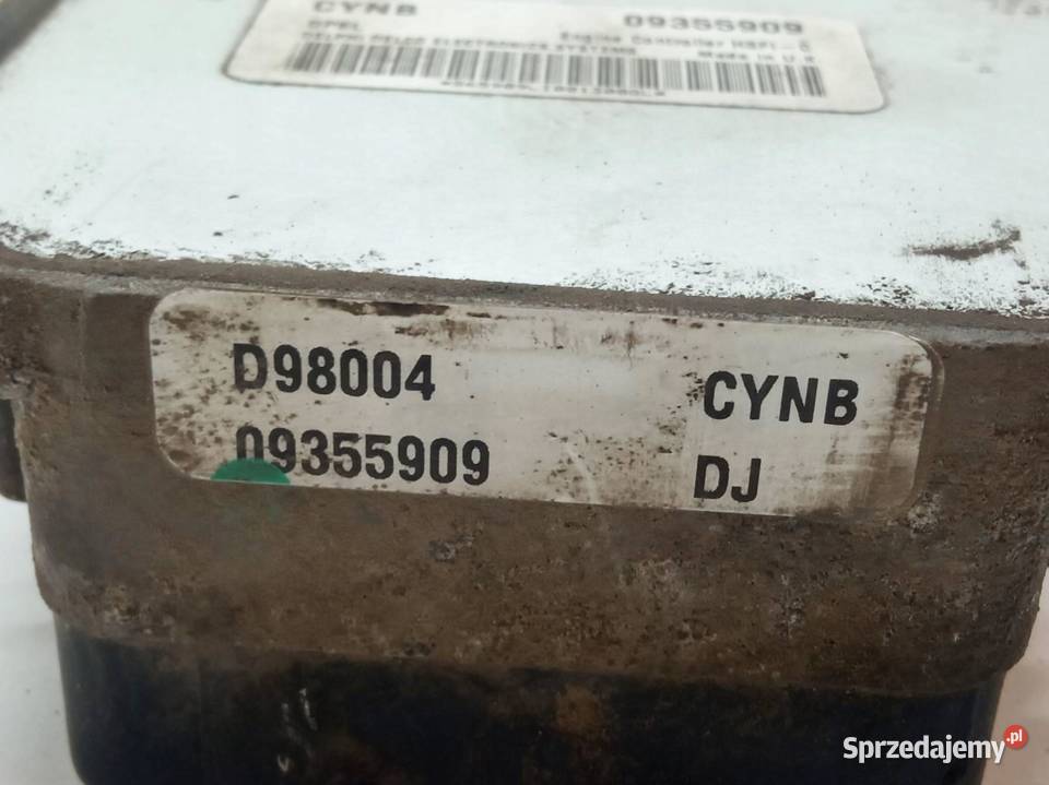 STEROWNIK SILNIKA 09355909 14 16V 89 Opel Astra