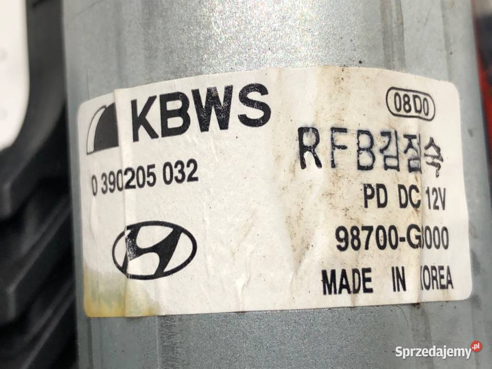 SILNIK WYCIERACZEK TYŁ HYUNDAI i30 98700G3000