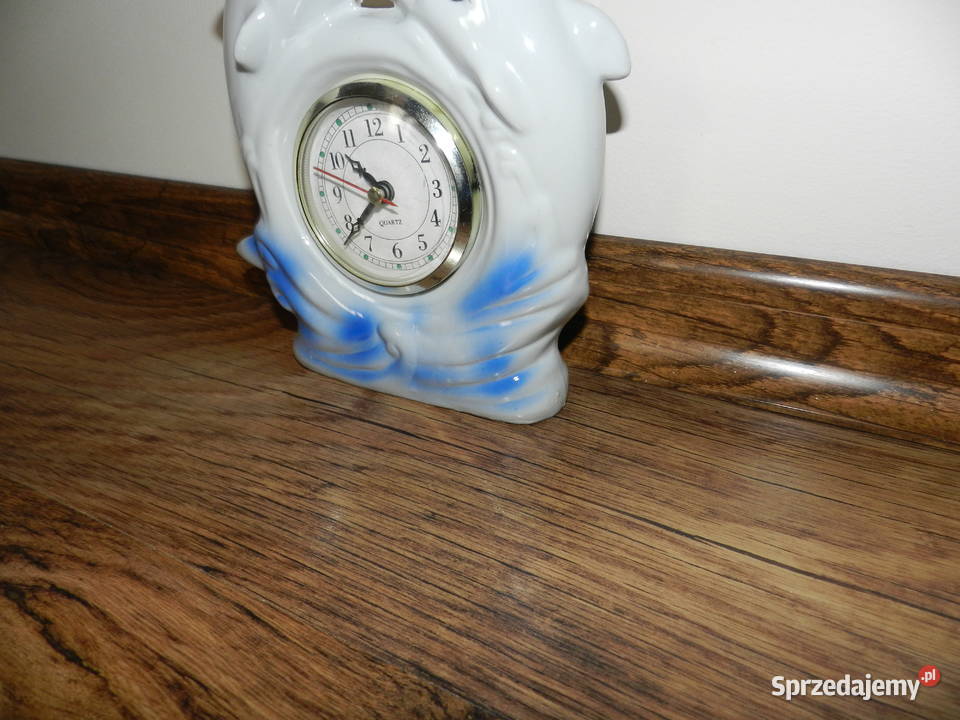 Porcelanowy zegar stołowy Zegary Wejherowo