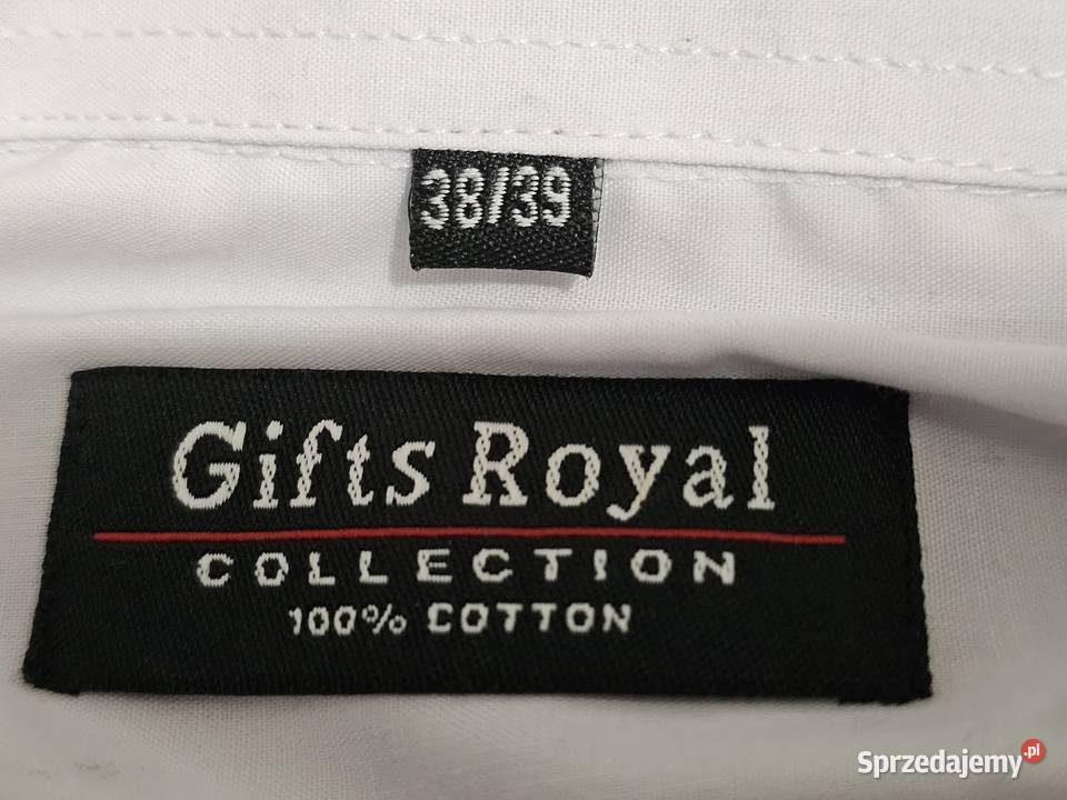 2 koszule męskie biała stalowa szara r 3839 M Rozmiar M Krosno sprzedam