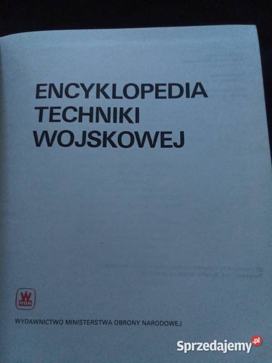 Encyklopedia techniki wojskowej Warszawa