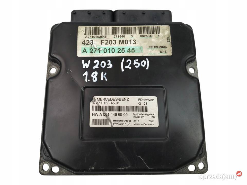 STEROWNIK SILNIKA Mercedes W203 18 K ecu osobowe Chełm