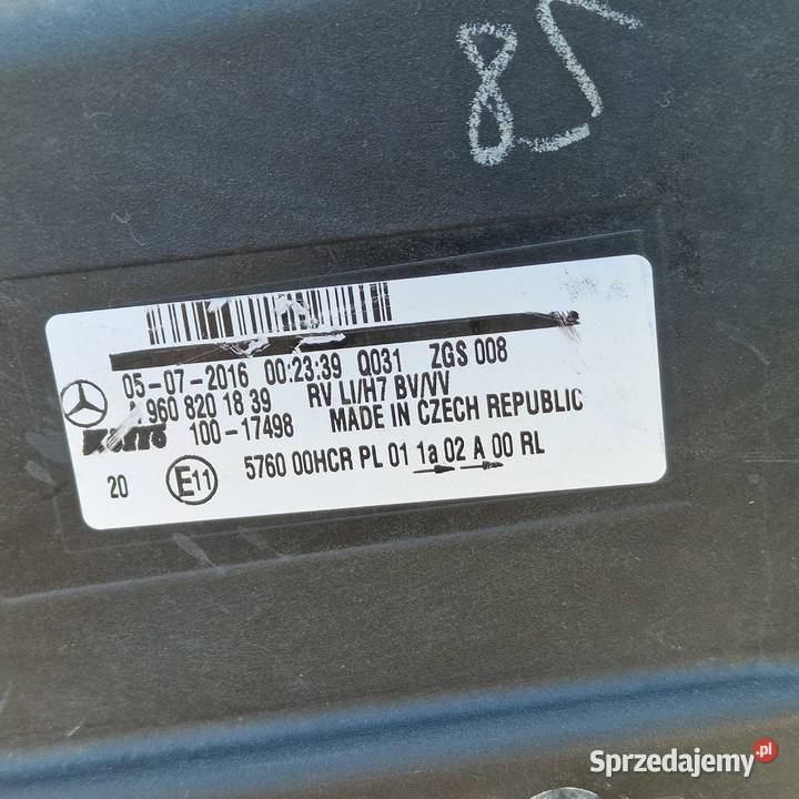 MERCEDES ANTOS AROCS REFLEKTOR LAMPA LEWA lubuskie Bieleń