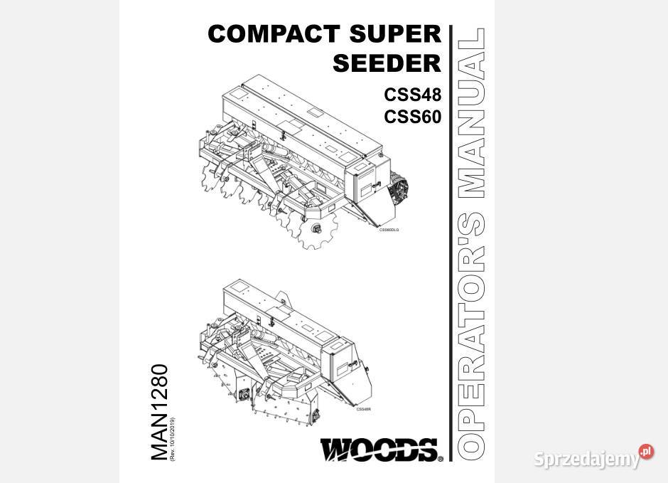 WOODS CSS48 CSS60 instrukcja obsługi Kielce