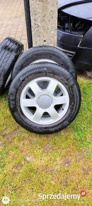 Komplet felg aluminiowych 5 x 100 x 15 VW Audi dolnośląskie sprzedam