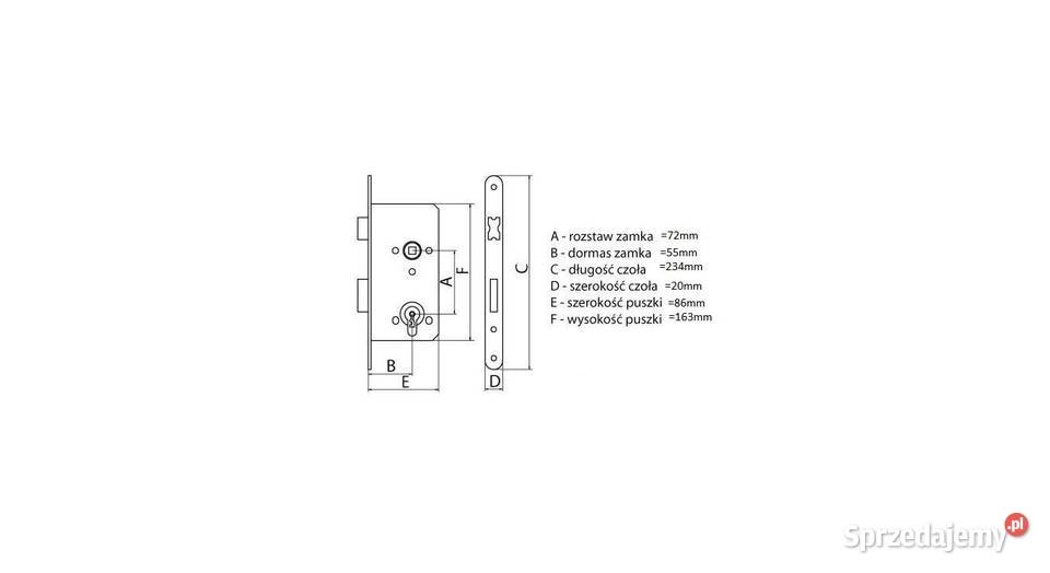 Zamek magnetyczny KFV 116 BB PZ WC 205572 Warszawa