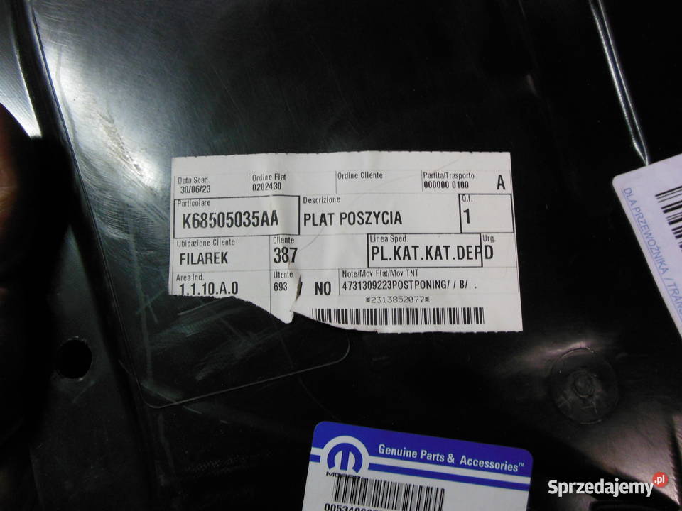 NADKOLE BŁOTNIKA LEWY PRZÓD JEEP COMAPSS osobowe śląskie