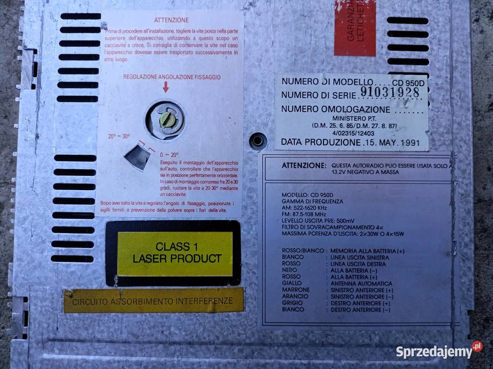 Radioodtwarzacz Majestic Cd 950d Tarnobrzeg