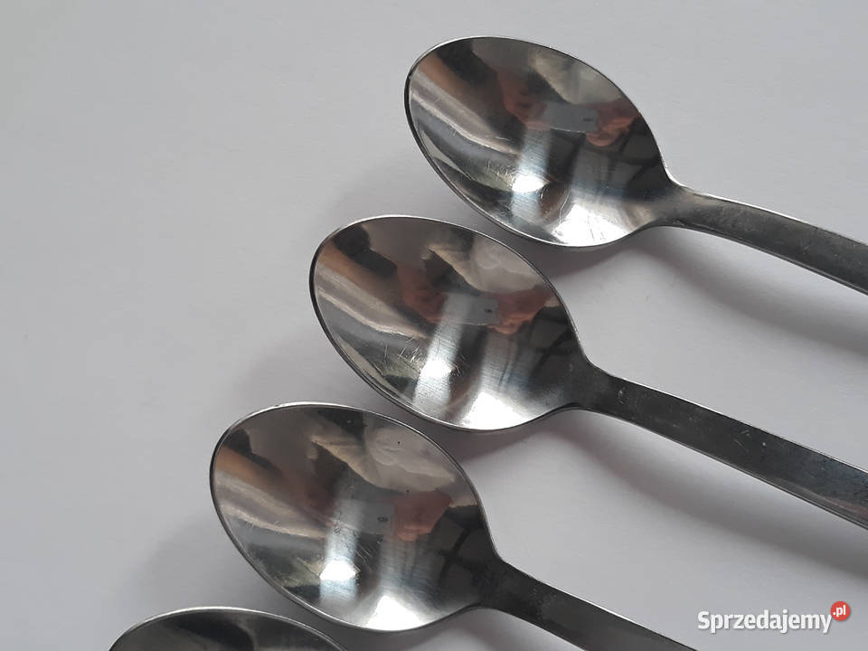 Łyżeczki do herbaty 1 RÓŻE Gerlach sztućce PRL Dąbrowa Górnicza