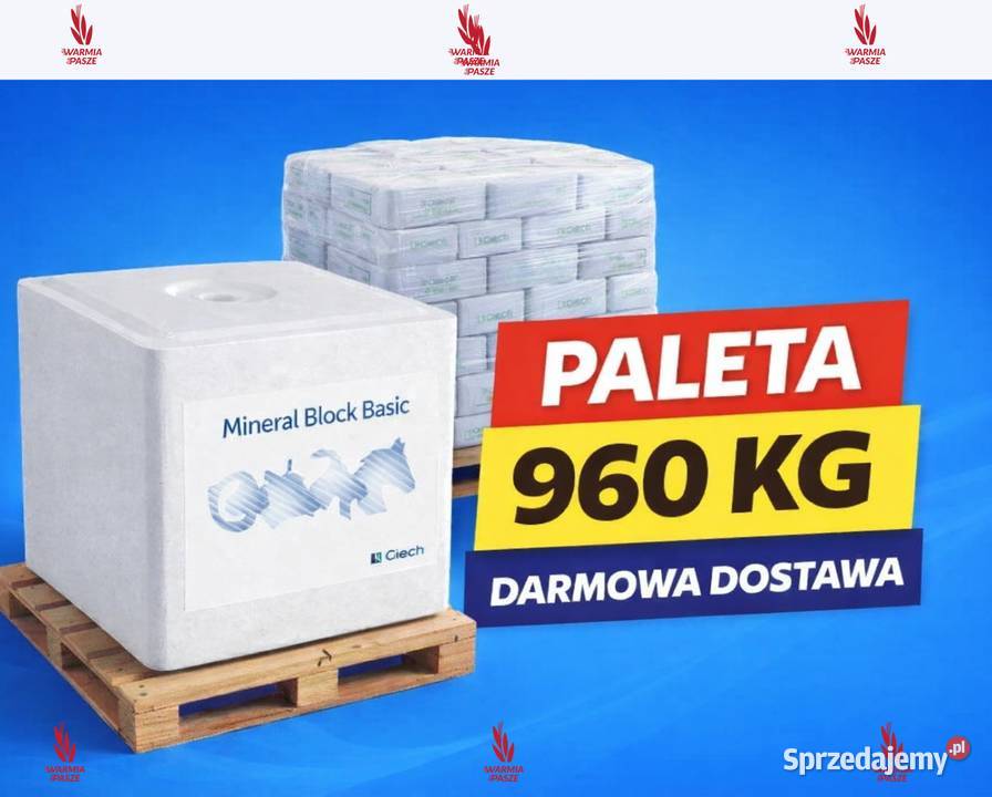 Lizawka solna biała CIECH Paleta 960 Darmowa Olsztyn