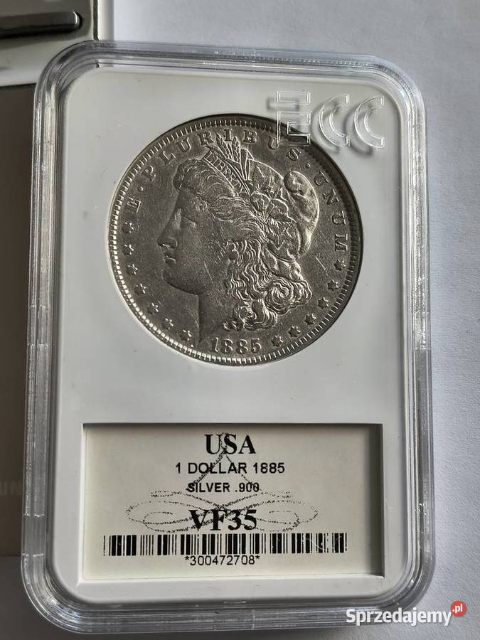 USA 1 dolar 1885 Morgan srebro Ag 900 Szczecin