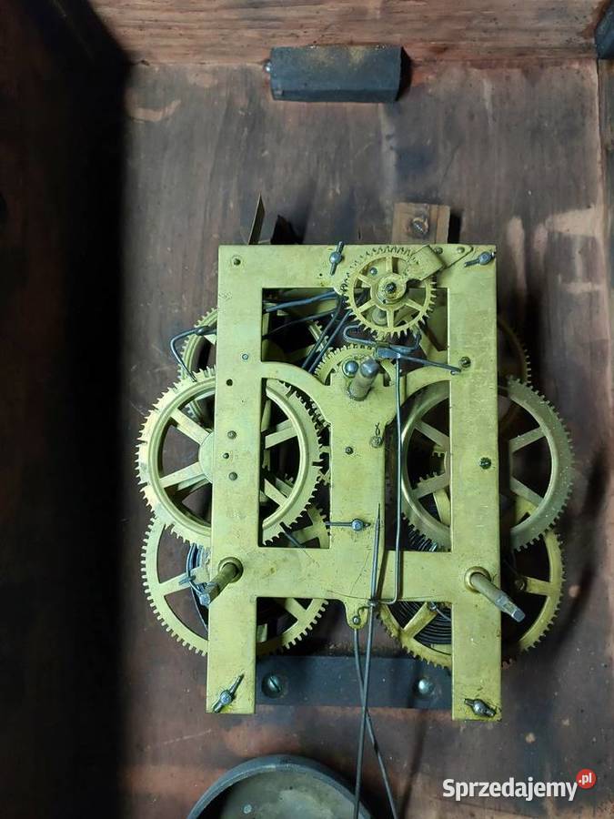 139 Stary zegar ścienny amerykański sprawny film sprzedam