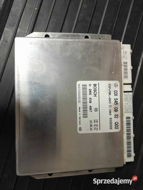 Moduł sterownik układu ESP W220 Bosch 0 265 109 Rok produkcji 2003 Nowe Miasto Lubawskie