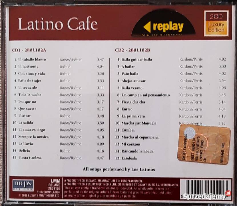 Super CD Składankę Disco Hiszpańsko Latynowskie Płyty i kasety mazowieckie Siedlce sprzedam