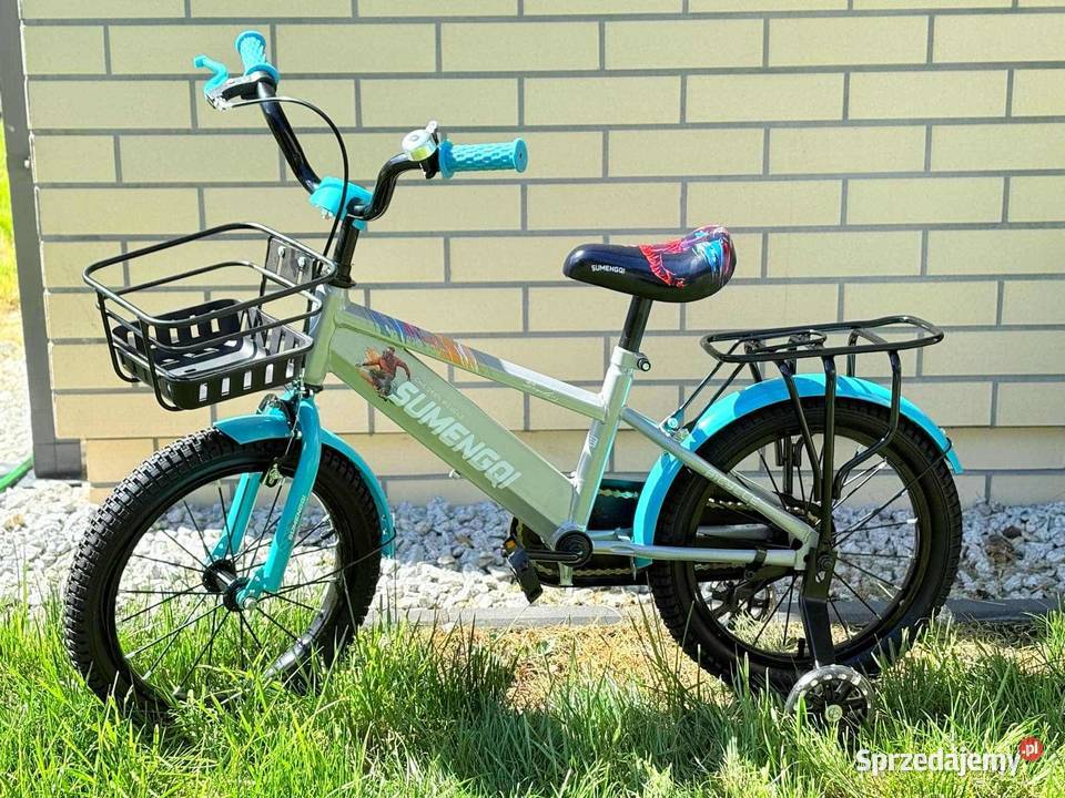Rowerek 16 sumenqui srebrny czerwony turkusowy zachodniopomorskie Szczecin sprzedam