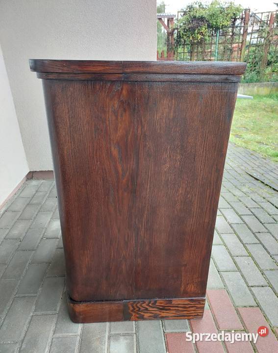 Stara komoda cylindryczna szafka z szufladą Tczew