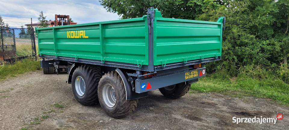 Przyczepa tandem kiper 3str KOWAL PTB155 Maszyny rolnicze Limanowa