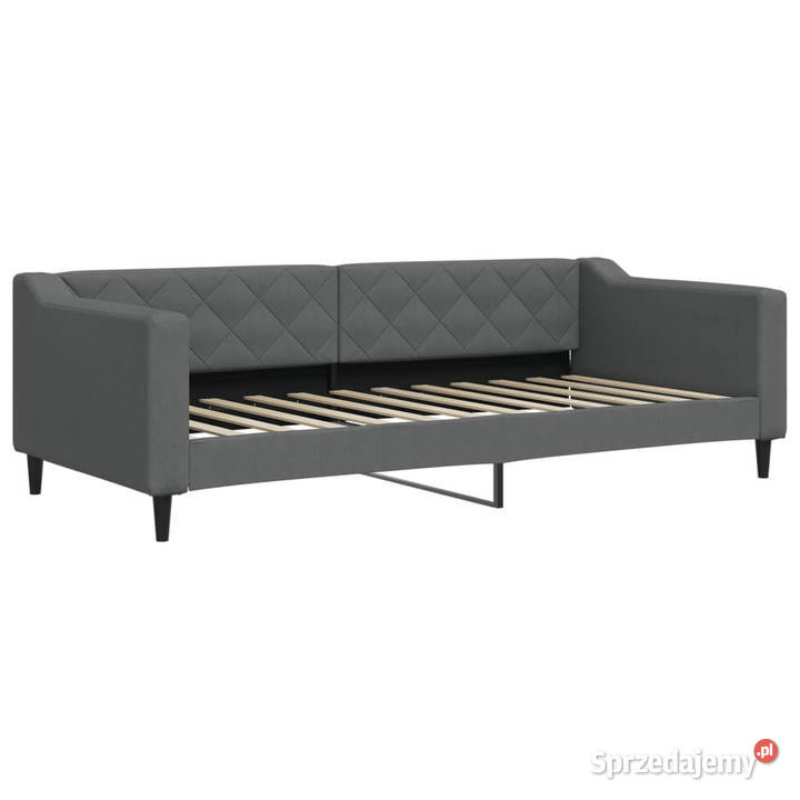 Sofa rozsuwana z materacami ciemnoszara tkanina Warszawa sprzedam