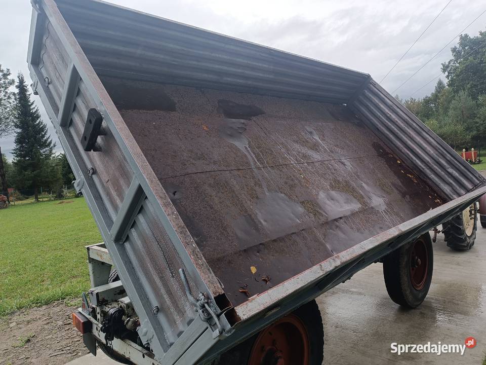 Przyczepa Sanok D732 Wywrotka Zarejestrowana nie nieuszkodzony małopolskie Grybów
