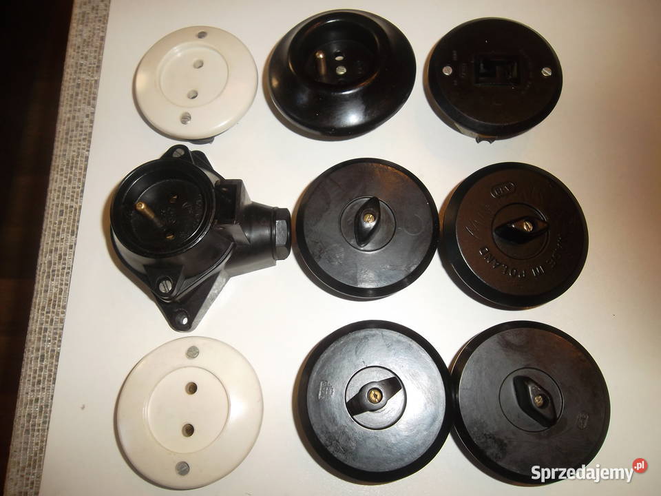 Stary bakelit wyłącznik schodowyloftróżne Elektryka i akcesoria Wałbrzych