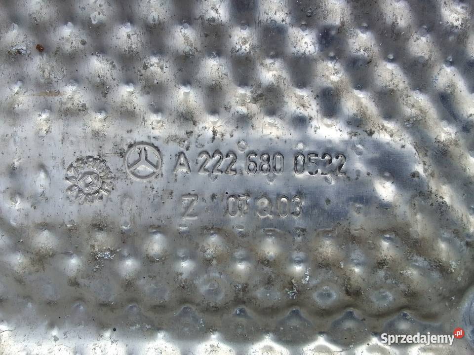 Osłona termiczna wydechu w222 A2226800522 osobowe Układ wydechowy
