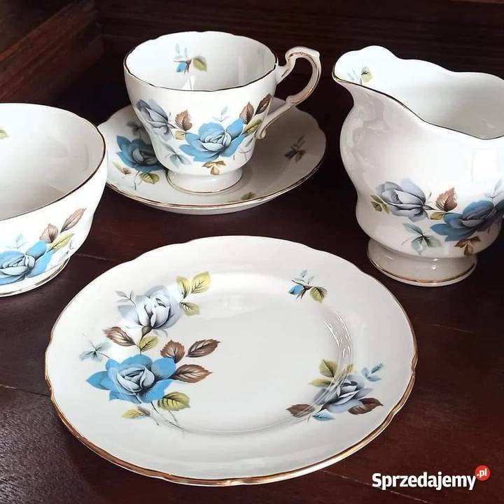 Miseczka cukiernicaMajesty the Queen Blue Mist Porcelana i szkło sprzedam