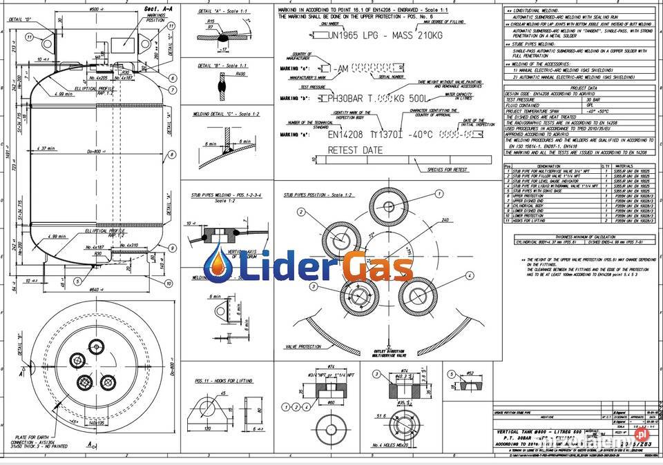 Zbiornik na gaz Katowice