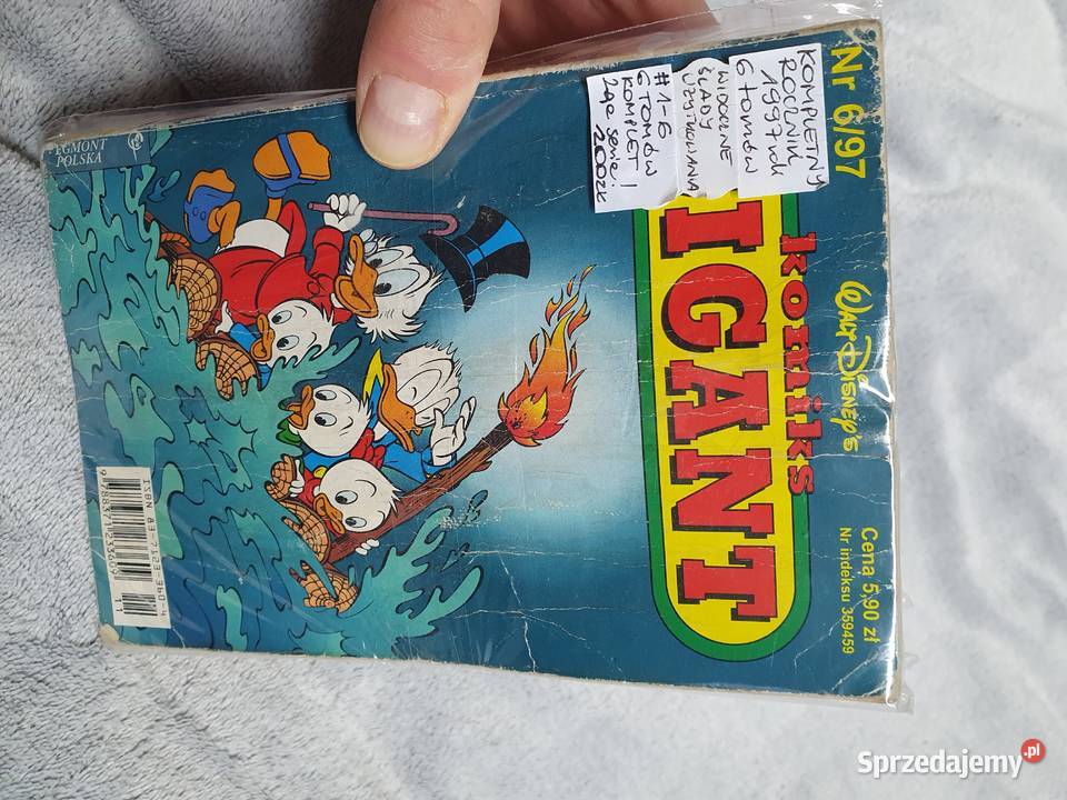 Komiks Gigant komplet 6 tomów rocznik 1997 Gdynia sprzedam