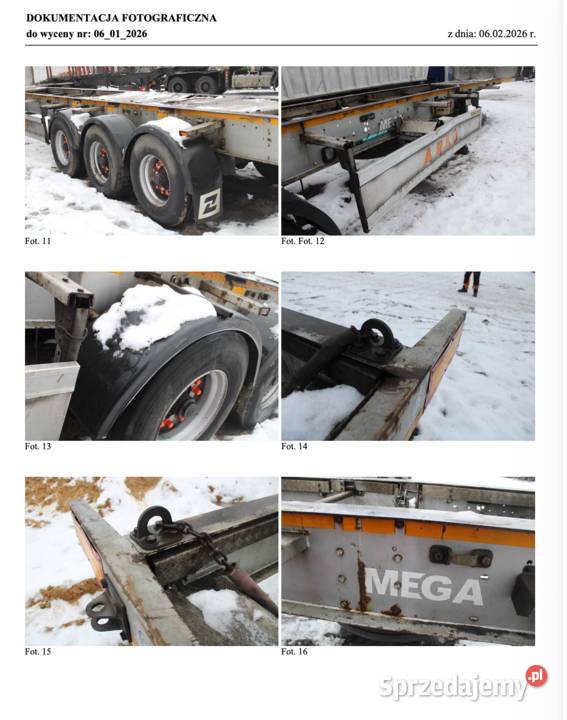Syndyk sprzeda naczepę MEGA model MND Bolewice