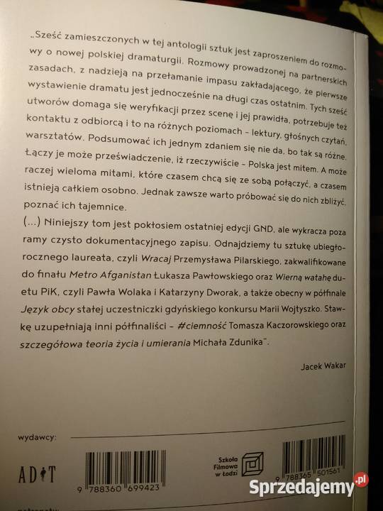Polska jest mitem dramaty książki Warszawa