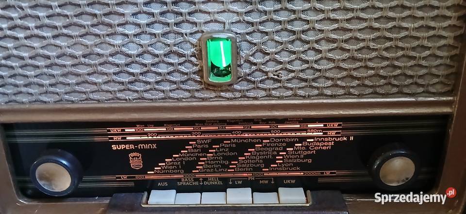 Radio lampowe firmy Minerwa Kraków