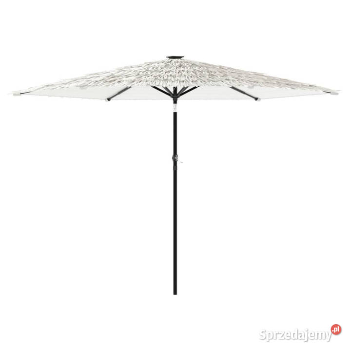Parasol ogrodowy na stalowym słupku biały Warszawa