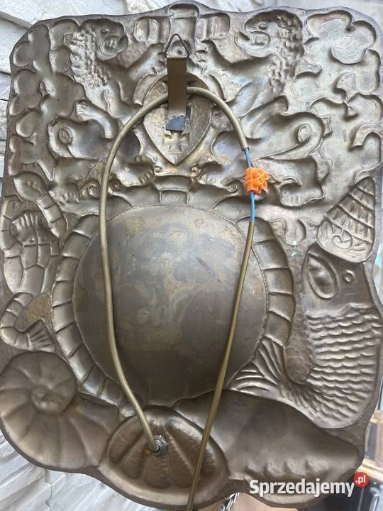 Stara przedwojenna lampa Herb Gdańska dolnośląskie Bystrzyca Kłodzka