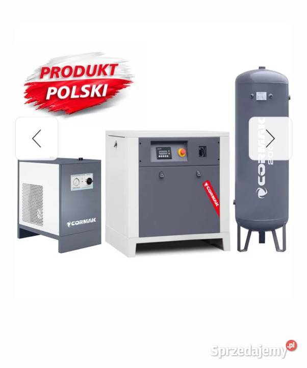 Sprężarka śrubowa osuszacz ziębniczy zbiornik Karlino