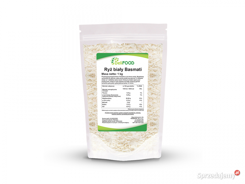 Ryż basmati 1000g Brzozów
