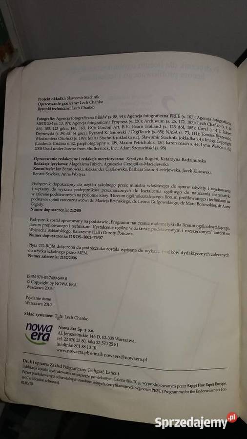 Matematyka 2 zdjęcia NASA podręczniki używane Warszawa sprzedam