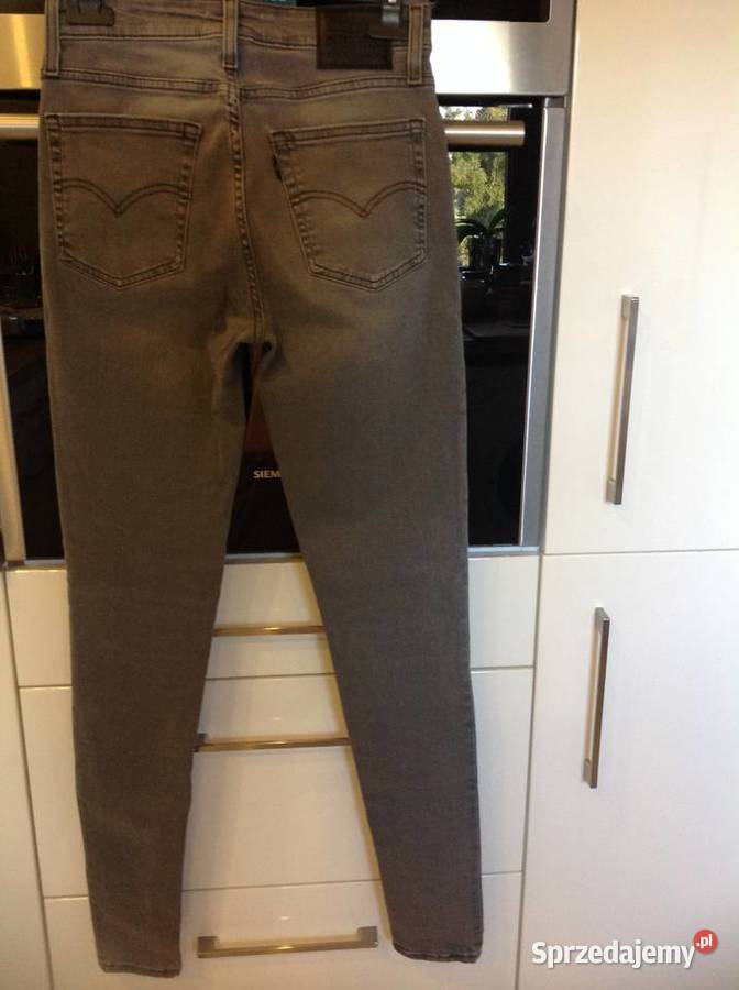 Spodnie Jeans Damskie Levis 721 26 Skinny szare Nowa Sól
