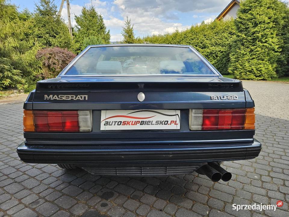 Maserati Biturbo 20 V6 Klasyk Youngtimer Zamiana Rok produkcji 1983 śląskie Bielsko-Biała