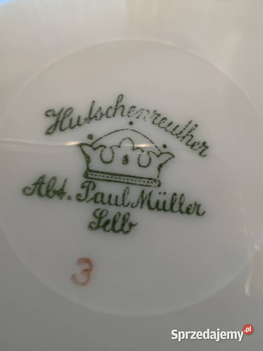 Stary serwis porcelanowy antyk sygnowany Zabrze