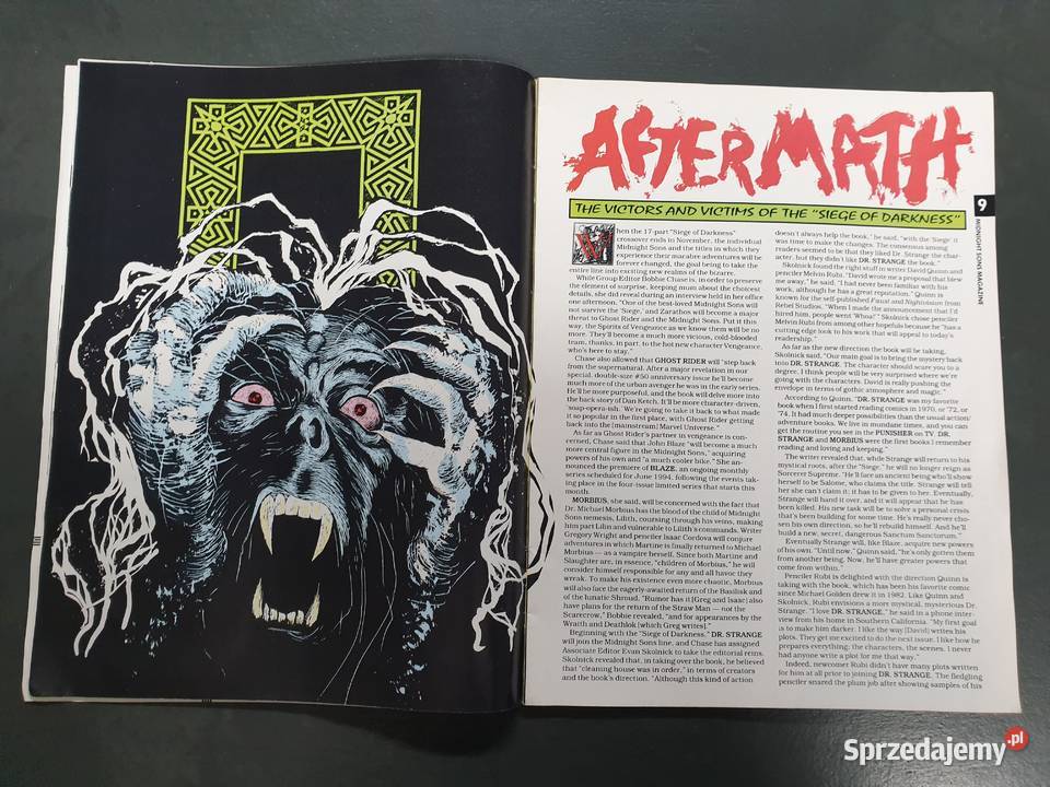 Ghost Rider The Midnight Sons Magazine 1993 Amerykańskie pomorskie Gdynia sprzedam