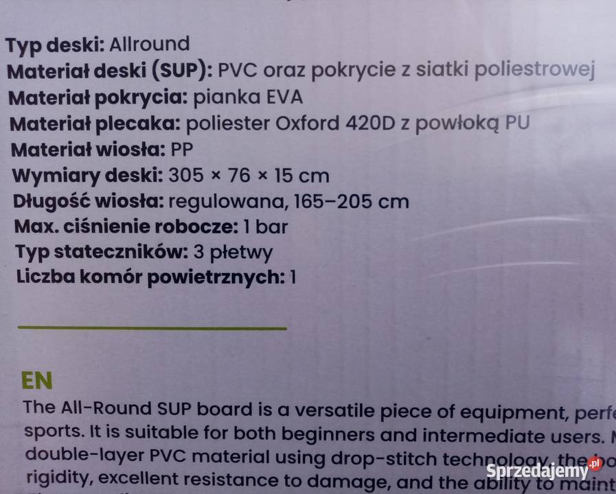 Deska Sup Nowa fabrycznie zapakowana OKAZJA Wieliczka