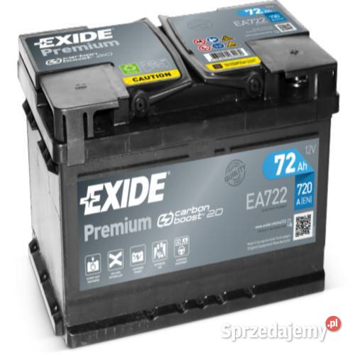 Akumulator Exide Premium 72Ah 720A Wiązowna sprzedam