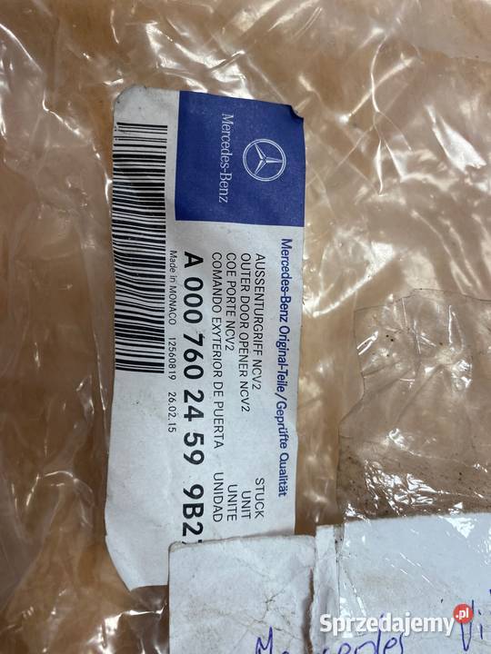 Mercedes Vito W639 klamka drzwi prawy przód osobowe podkarpackie Pilzno