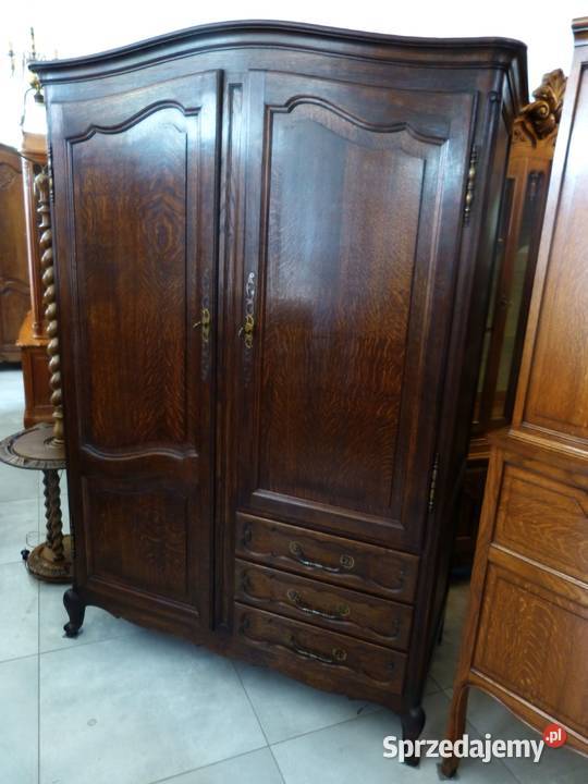 Dębowa ciemna szafa ludwikowskasklep Dąbrowa Dąbrowa Górnicza
